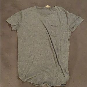 Urban Outfitters Scoop Neck Tee Heather Gray